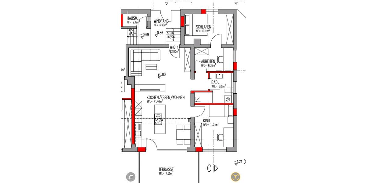 Erdgeschoßwohnung Treuchtlingen - 3.5 Zimmer, 82 m&sup2;, 880&euro; | Angebot:24600838