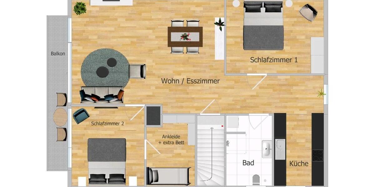 Wohnen auf Zeit Lüdinghausen - 3 Zimmer, 80 m&sup2;, 1.900&euro; | Angebot:26551620