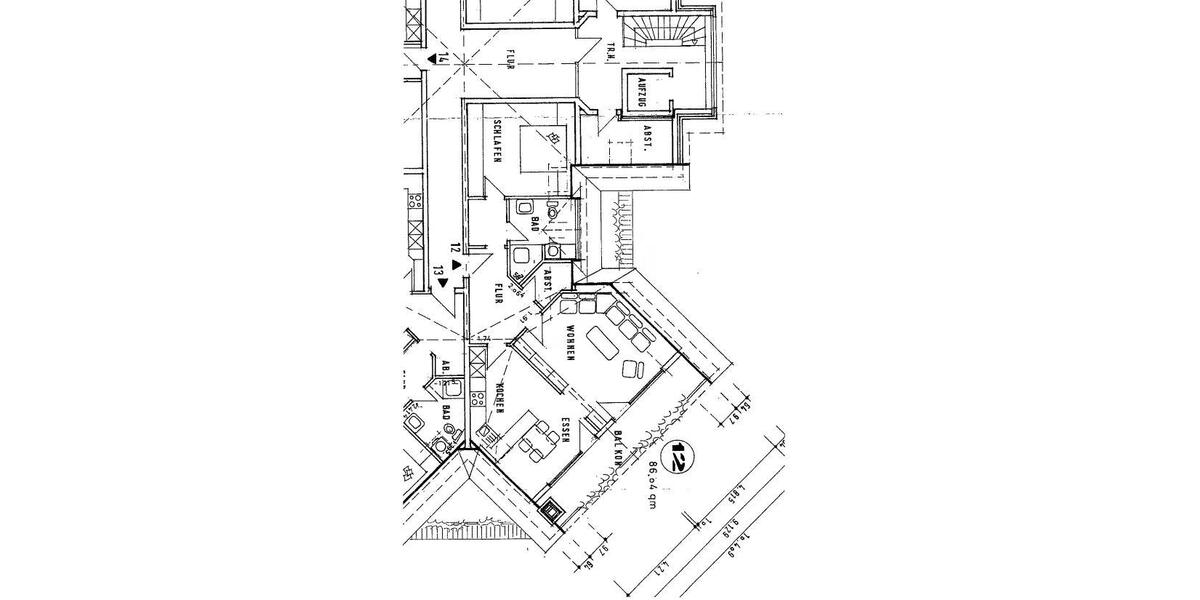 Etagenwohnung Rahden - 2 Zimmer, 86 m&sup2;, 675&euro; | Angebot:25850532
