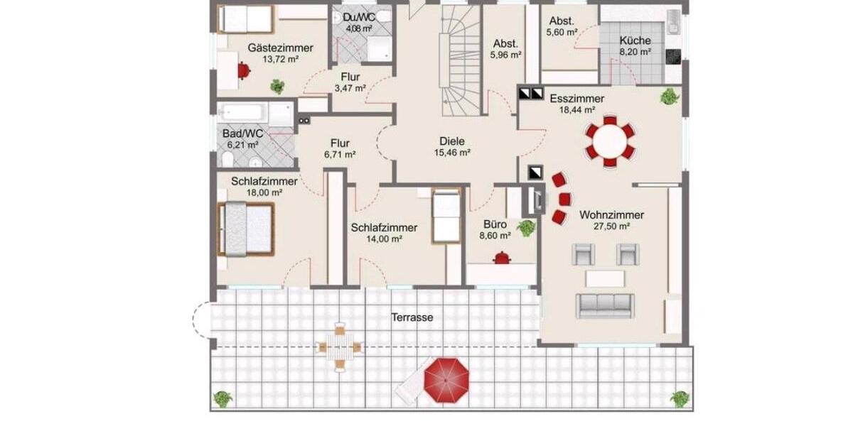 Hochparterre Rickenbach - 5.5 Zimmer, 199 m&sup2;, 1.900&euro; | Angebot:25311137