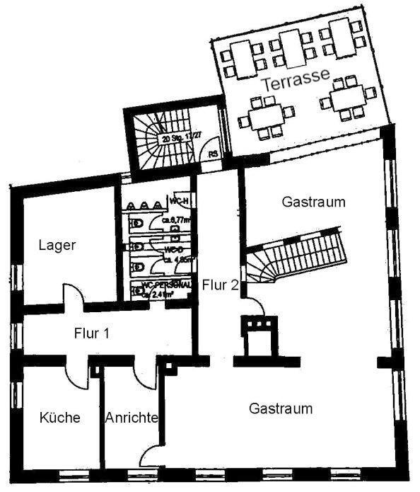 VG3927 Moderne und vollausgestattete Gastrofläche bei Neufahrn Niederbayern zimmer