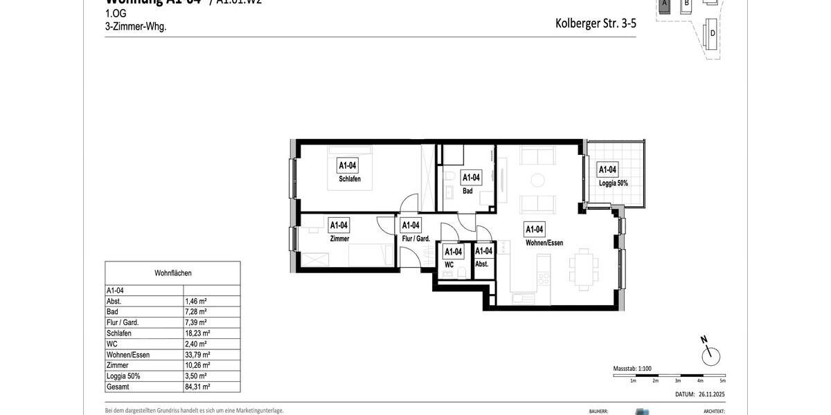 Wohnen auf Zeit Karlsruhe Hagsfeld - 1 Zimmer, 66 m&sup2;, 600&euro; | Angebot:26614710