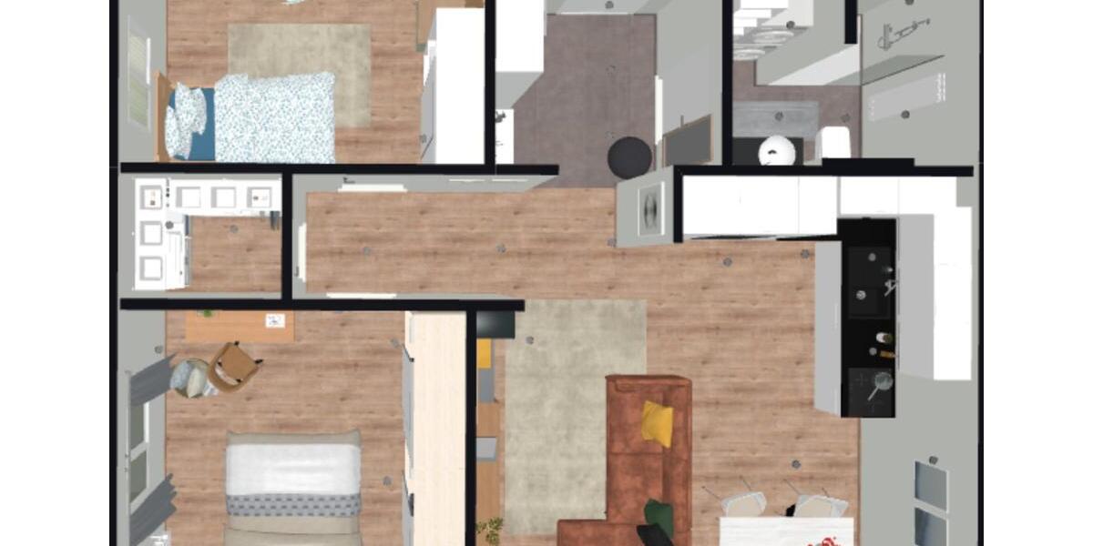 Erdgeschoßwohnung Hessisch Lichtenau - 3 Zimmer, 71 m&sup2;, 950&euro; | Angebot:26416268