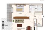 Etagenwohnung Tübingen Schönblick / Winkelwiese - 2 Zimmer, 59 m&sup2;, 1.550&euro; | Angebot:23968156