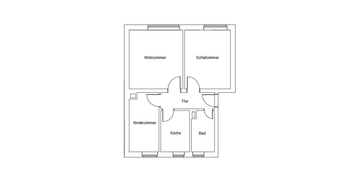 Etagenwohnung Groß Kreutz (Havel) - 3 Zimmer, 60 m&sup2;, 795&euro; | Angebot:25999716