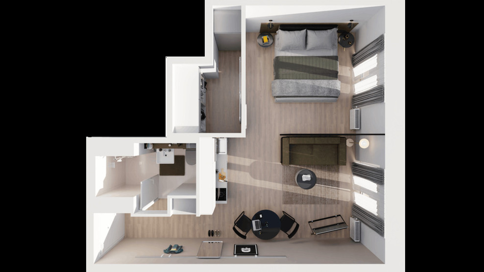 Wohnen auf Zeit in Hamburg 1.489 € 1 zimmer