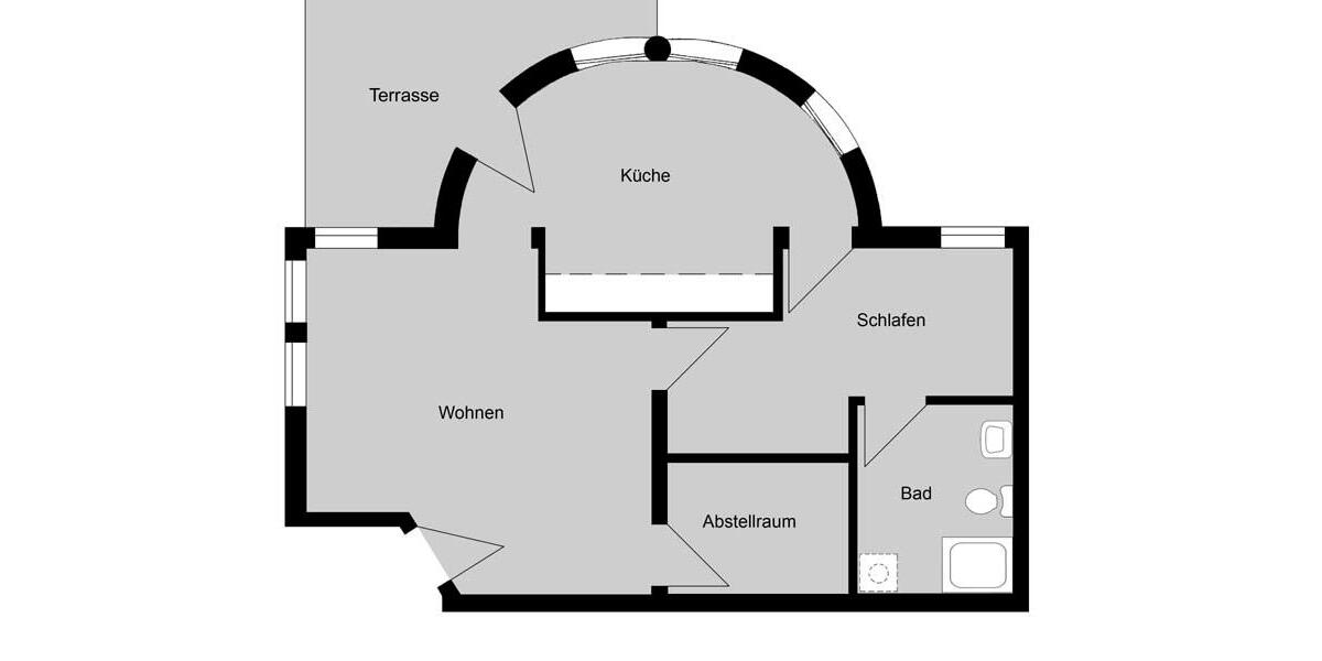 Barrierearme 2-Zimmer-Wohnung mit WBS 2 zimmer