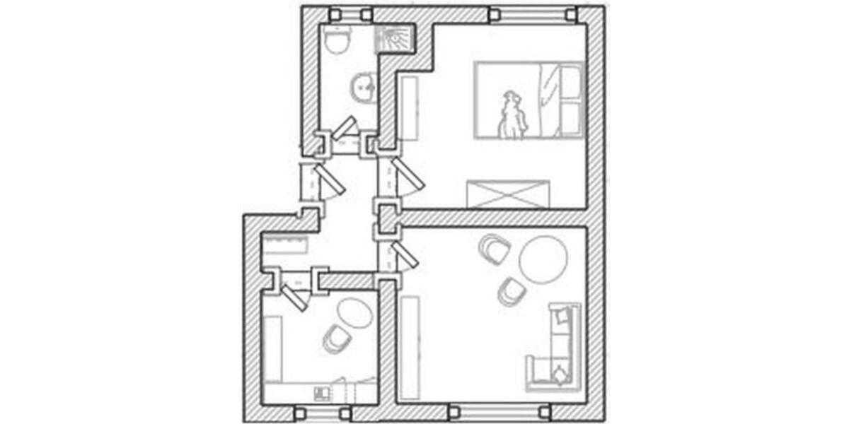 Etagenwohnung Brüssow - 2 Zimmer, 54 m&sup2;, 400&euro; | Angebot:25649869