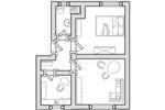 Etagenwohnung Brüssow - 2 Zimmer, 54 m&sup2;, 400&euro; | Angebot:25649869