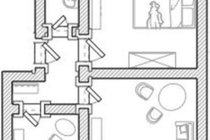 Wohnung Brüssow - 2 Zimmer, 54 m&sup2;, 400&euro; | Angebot:25649869