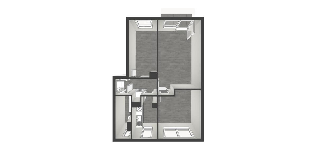Etagenwohnung Kalbe (Milde) - 3 Zimmer, 59 m&sup2;, 176&euro; | Angebot:26251276
