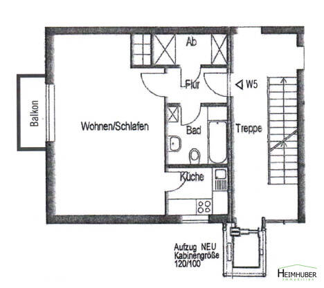 1 Zimmerwohnung in zentrale Lage