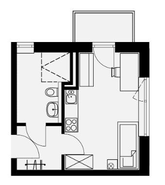 Etagenwohnung Deggendorf - 1 Zimmer, 28 m&sup2;, 385&euro; | Angebot:23598854