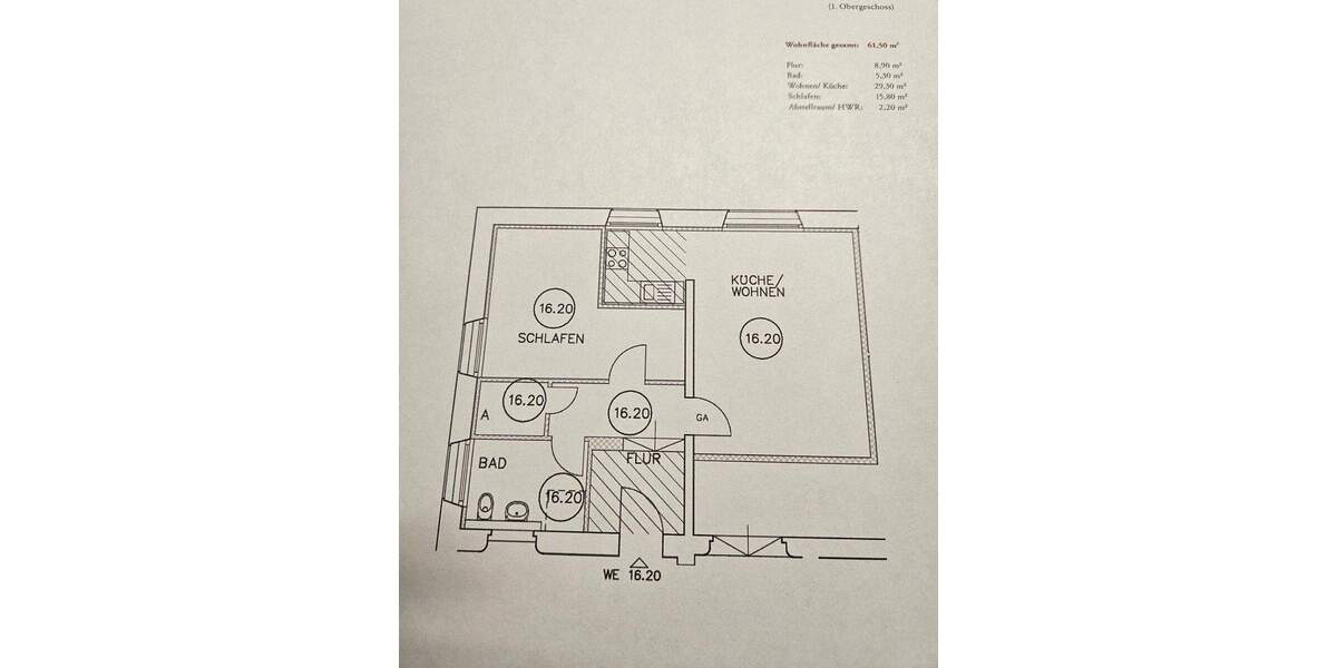 Moderne 2-Zimmer-Wohnung in Oldenburg mit Balkon und Einbauküche 2 zimmer