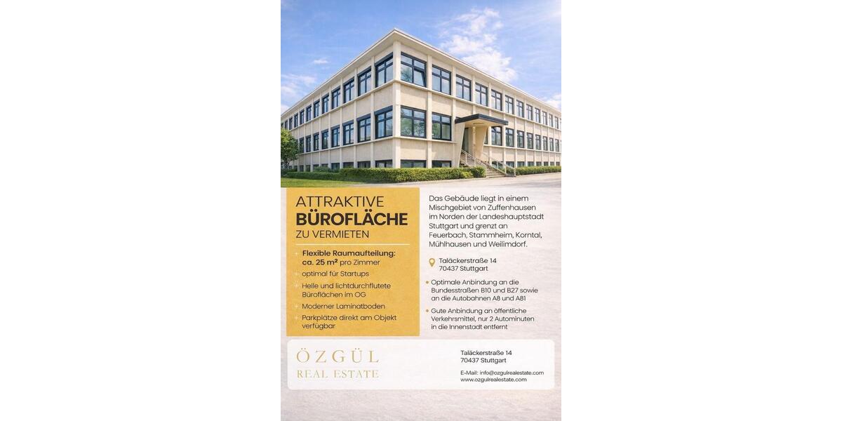 Gewerbeobjekt Stuttgart Stuttgart-Ost - 595&euro; | Angebot:26677835