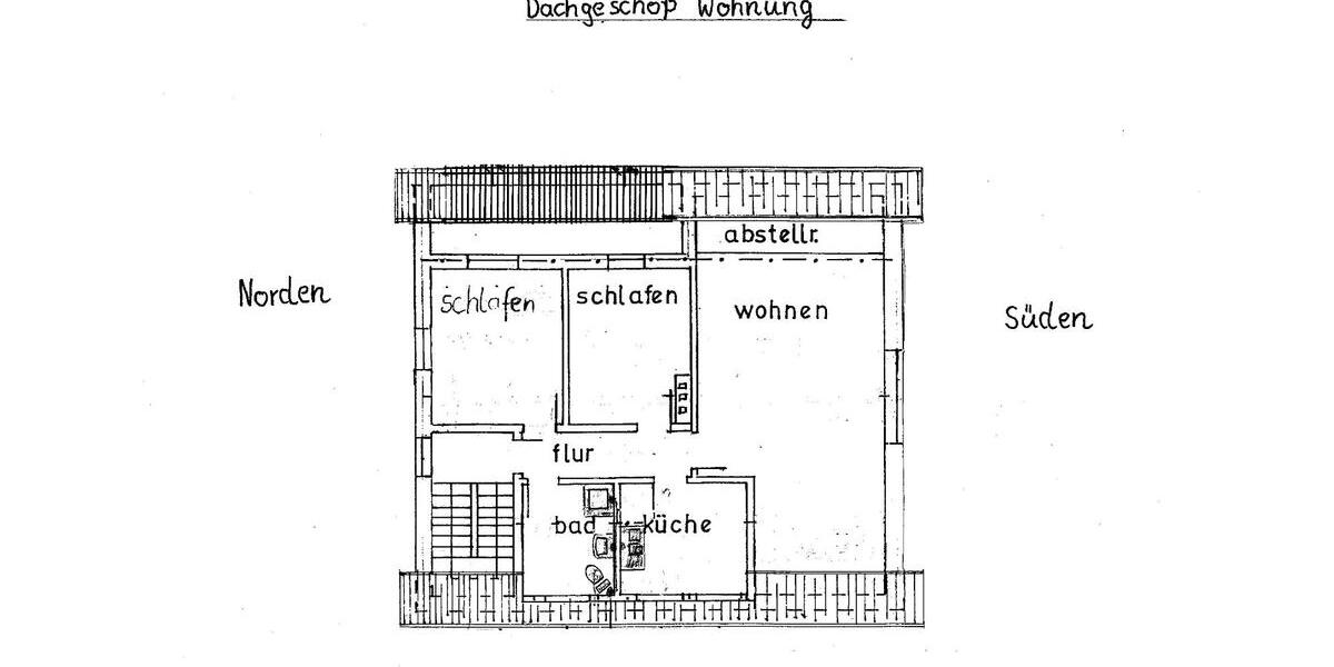 Dachgeschoßwohnung Delligsen - 3 Zimmer, 88 m&sup2;, 440&euro; | Angebot:26537974