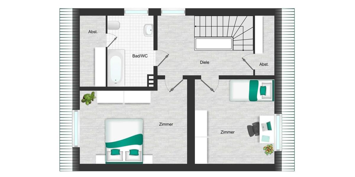 Doppelhaushälfte Laufenburg (Baden) - 4 Zimmer, 110 m&sup2;, 1.400&euro; | Angebot:24776600