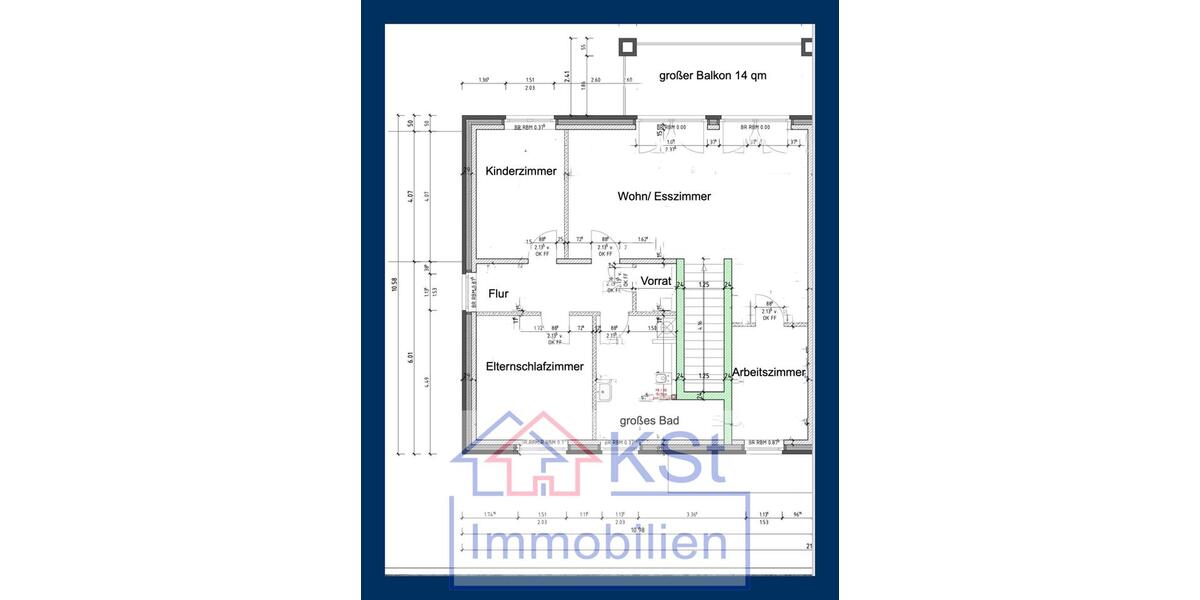 Etagenwohnung Vreden - 4 Zimmer, 100 m&sup2;, 1.290&euro; | Angebot:26051348