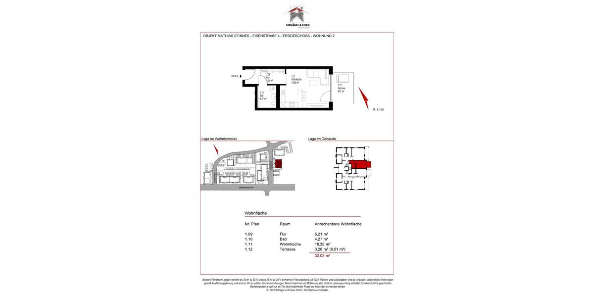 Erdgeschoßwohnung Gladbeck Alt-Rentfort - 1 Zimmer, 32 m&sup2;, 400&euro; | Angebot:25097996