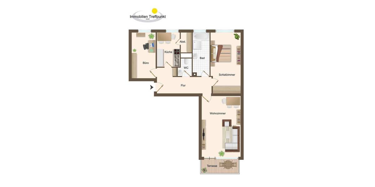 Etagenwohnung Rosenheim Ost - 3 Zimmer, 77 m&sup2;, 1.078&euro; | Angebot:26318093
