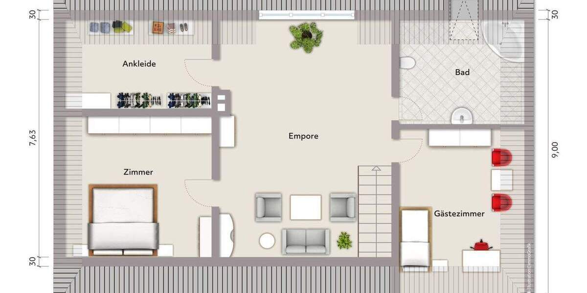 Einfamilienhaus Hamburg Wohldorf-Ohlstedt - 5 Zimmer, 165 m&sup2;, 2.390&euro; | Angebot:24435974