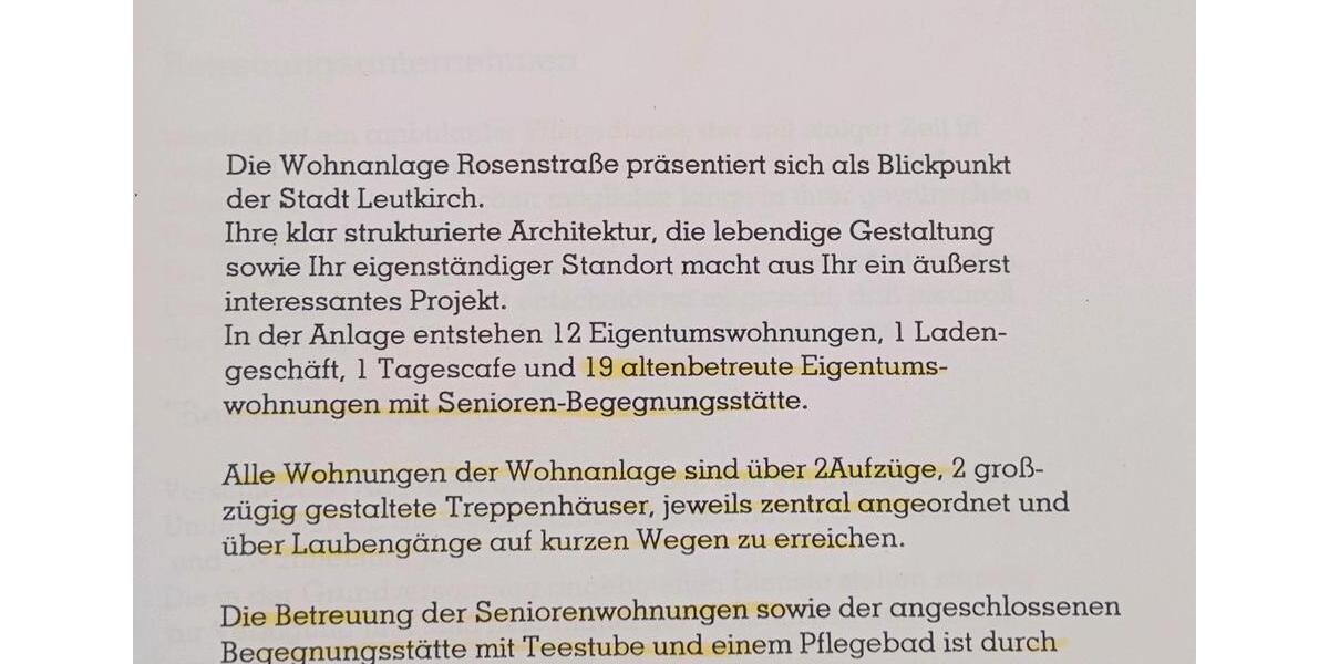 Etagenwohnung Leutkirch im Allgäu - 2 Zimmer, 46 m&sup2;, 690&euro; | Angebot:26268871