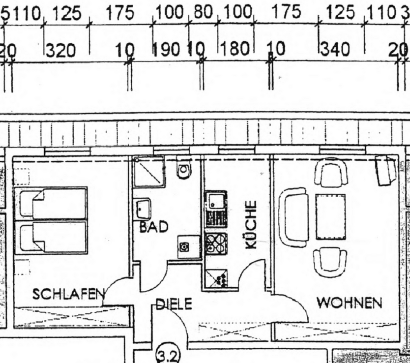 Wohnen behindertengerecht möglich! 2 zimmer