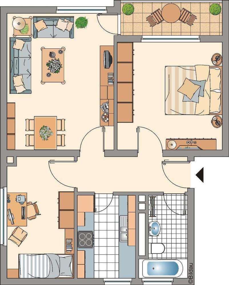 Wohnung zum Mieten in Gelsenkirchen 439 € 58.37 m²