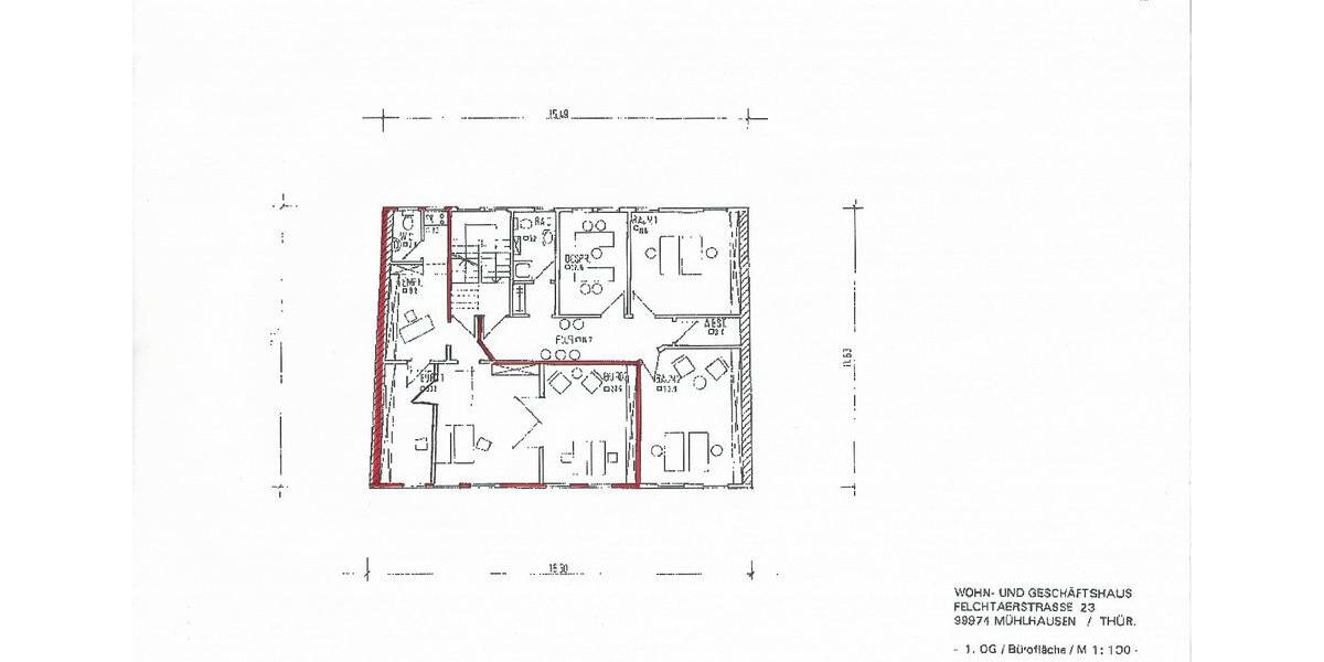 Etagenwohnung Mühlhausen (Thüringen) - 3 Zimmer, 69 m&sup2;, 448&euro; | Angebot:25127764