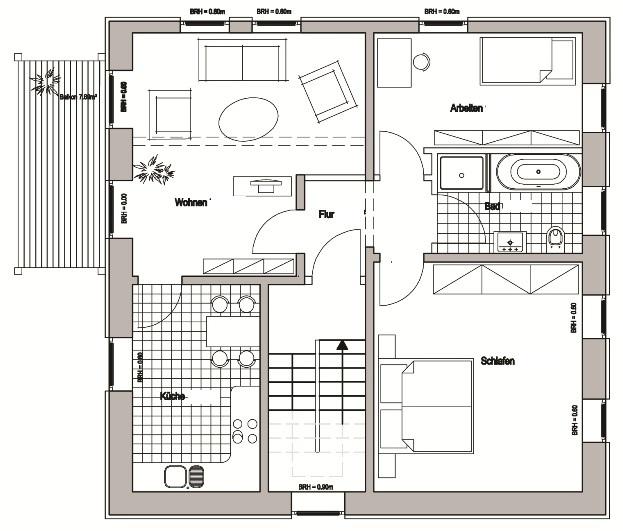 Etagenwohnung Lich - 3 Zimmer, 81 m&sup2;, 825&euro; | Angebot:24826259