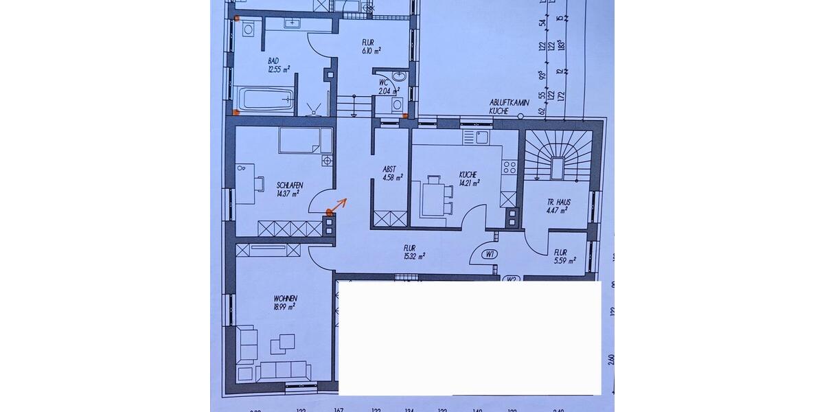 Etagenwohnung Neunburg vorm Wald - 2 Zimmer, 88 m&sup2;, 790&euro; | Angebot:26366339