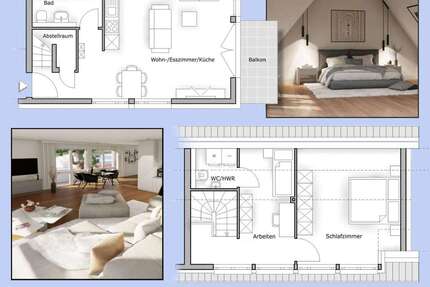 Wohnung Mannheim Hochstätt - 3 Zimmer, 69 m&sup2;, 1.065&euro; | Angebot:26828610