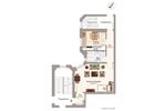 Etagenwohnung Magdeburg - 1 Zimmer, 48 m&sup2;, 408&euro; | Angebot:26084101