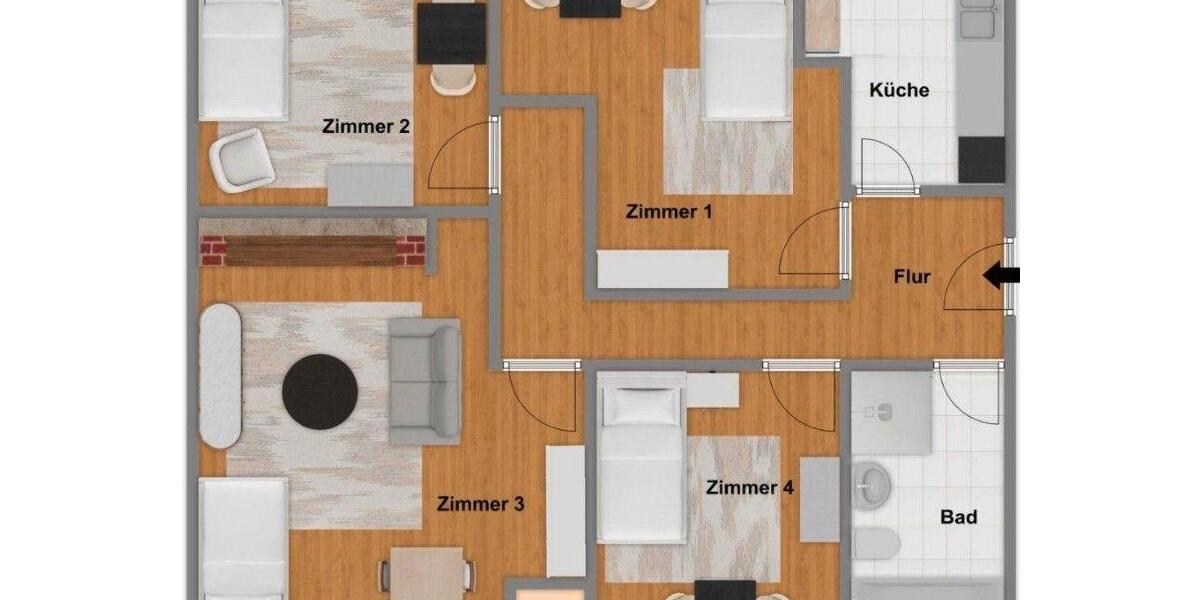 Etagenwohnung Speyer - 1 Zimmer, 19 m&sup2;, 415&euro; | Angebot:25636623