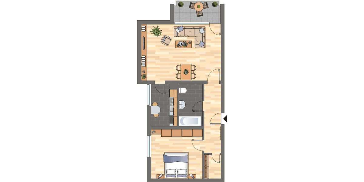 Etagenwohnung Neustadt an der Weinstraße - 2 Zimmer, 59 m&sup2;, 649&euro; | Angebot:27286413