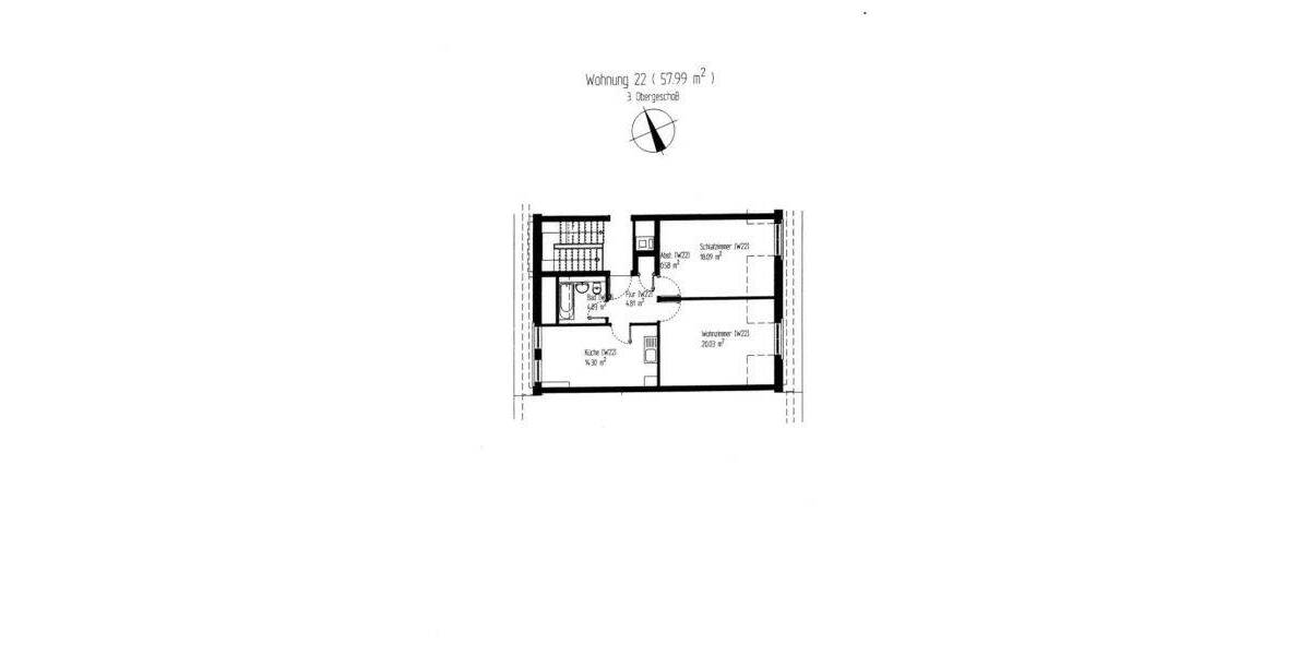 Etagenwohnung Strausberg - 2 Zimmer, 58 m&sup2;, 579&euro; | Angebot:26343499