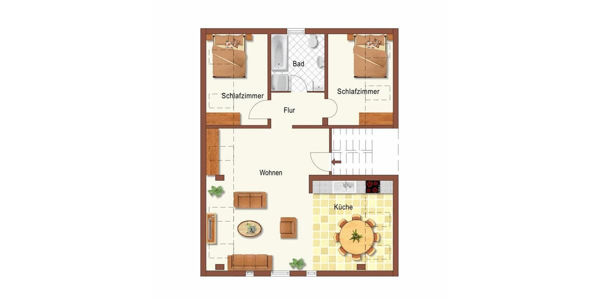 Helle Dachgeschosswohnung in Kreuzau Zentrum 3 zimmer