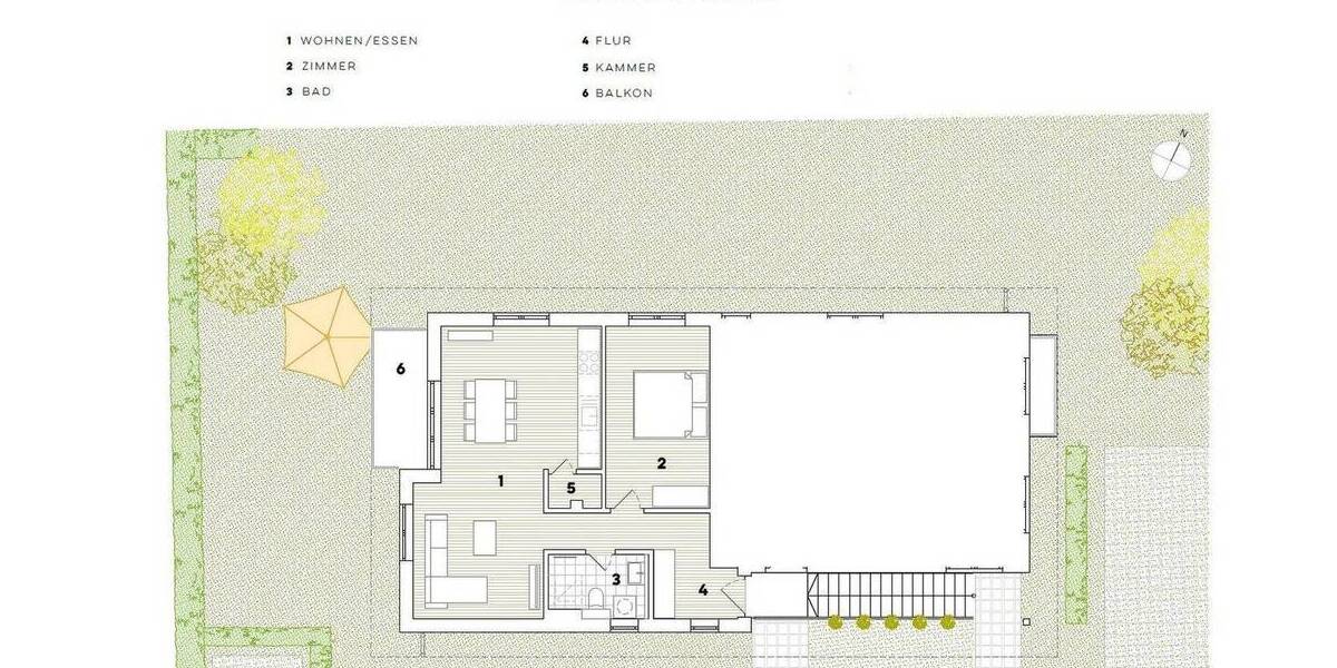 Etagenwohnung Bernau bei Berlin Bernau - 2 Zimmer, 59 m&sup2;, 1.100&euro; | Angebot:26737763
