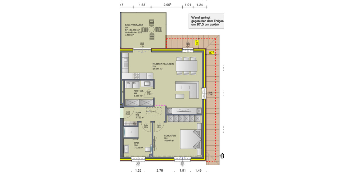 Etagenwohnung Surwold - 2 Zimmer, 77 m&sup2;, 680&euro; | Angebot:24848832