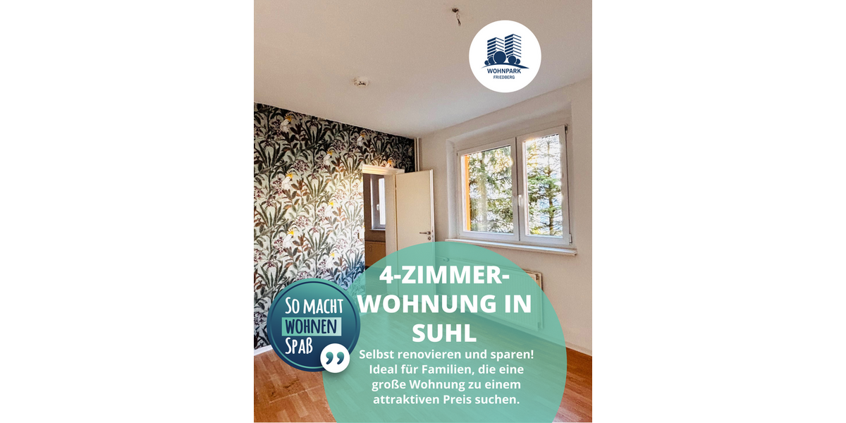 Etagenwohnung Suhl Neundorf - 4 Zimmer, 75 m&sup2;, 400&euro; | Angebot:25363995
