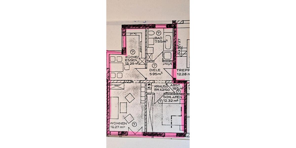 Etagenwohnung Penzberg - 2 Zimmer, 59 m&sup2;, 636&euro; | Angebot:26608630