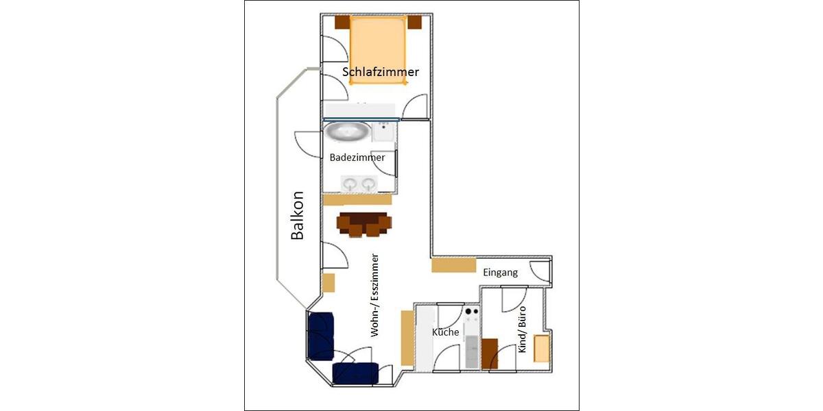 Etagenwohnung Ostfildern - 3 Zimmer, 63 m&sup2;, 1.100&euro; | Angebot:26585714