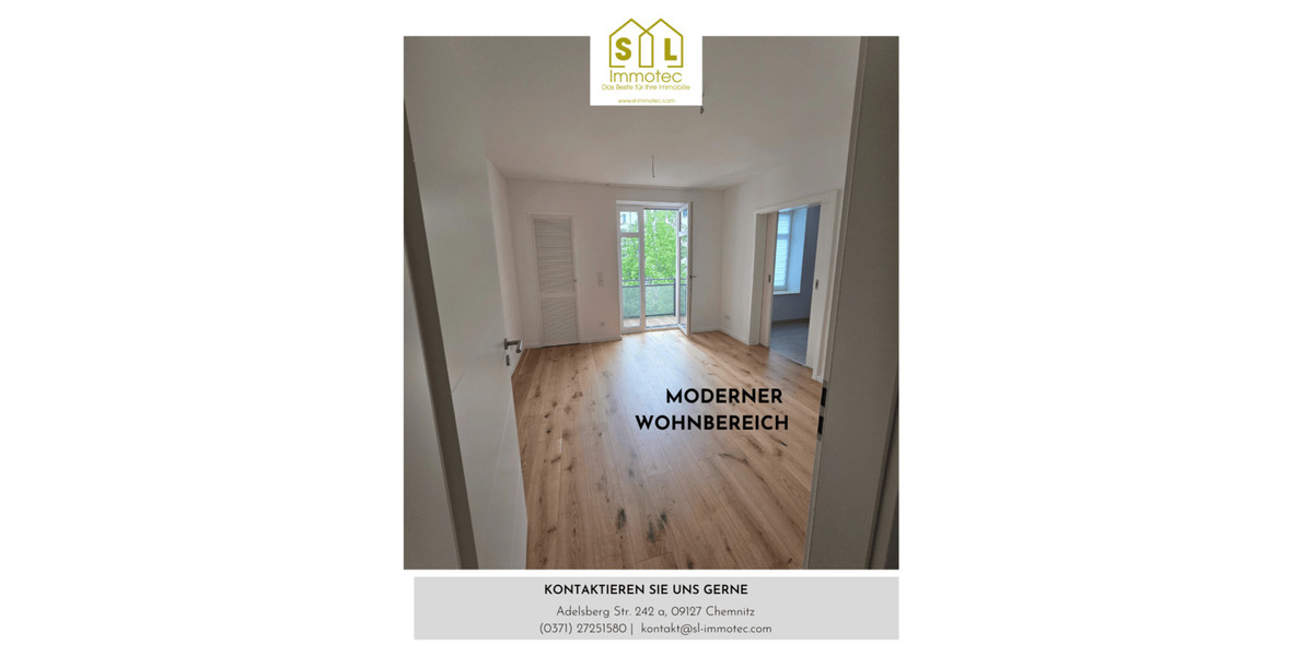 Etagenwohnung Chemnitz Sonnenberg - 4 Zimmer, 93 m&sup2;, 666&euro; | Angebot:26820091