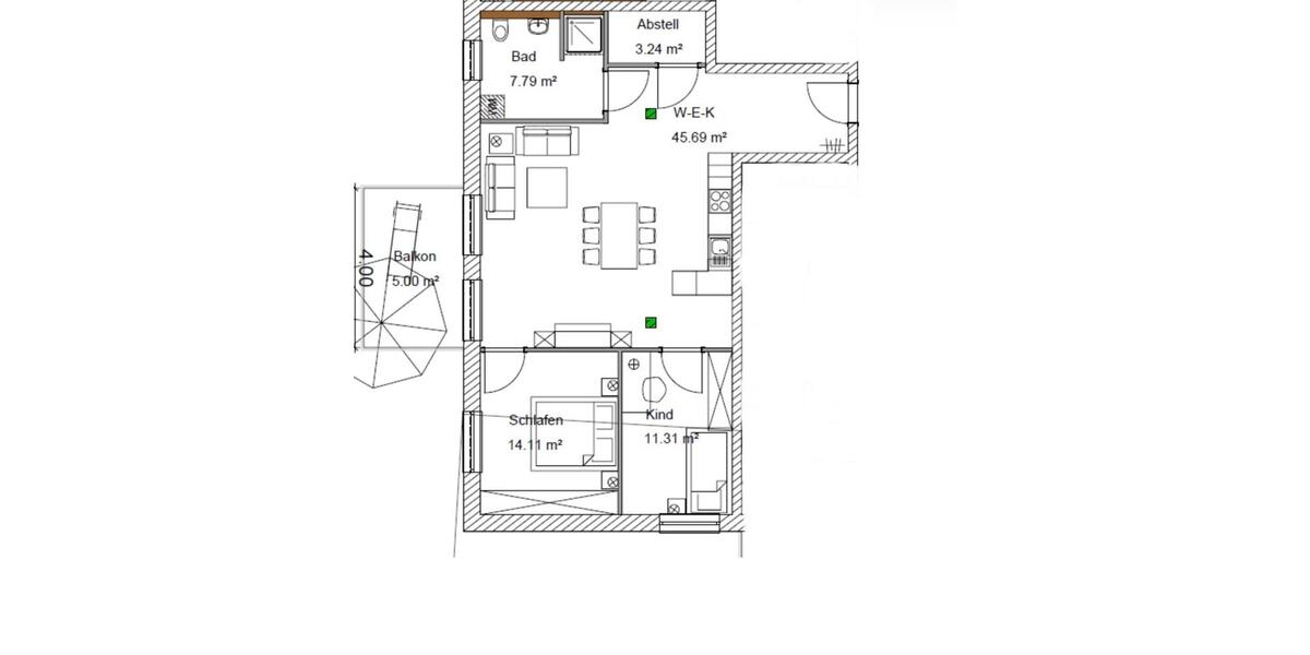 Etagenwohnung Lauda-Königshofen Königshofen - 3 Zimmer, 88 m&sup2;, 920&euro; | Angebot:24610664