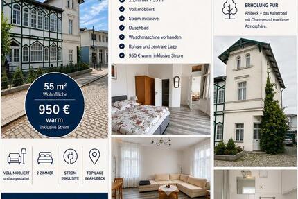 Wohnung Kleinmachnow - 2 Zimmer, 55 m&sup2;, 950&euro; | Angebot:26697499