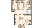 Etagenwohnung Herford Falkendiek - 4 Zimmer, 80 m&sup2;, 597&euro; | Angebot:25381972