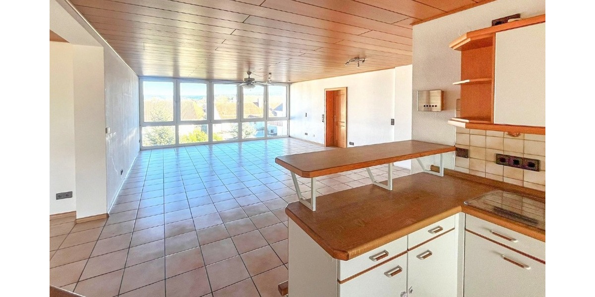 Sonnenparadies über den Dächern – Dachgeschosswohnung mit einzigartiger Terrasse in Enkenbach - Dachgeschoßwohnung Enkenbach | Angebot:26236757