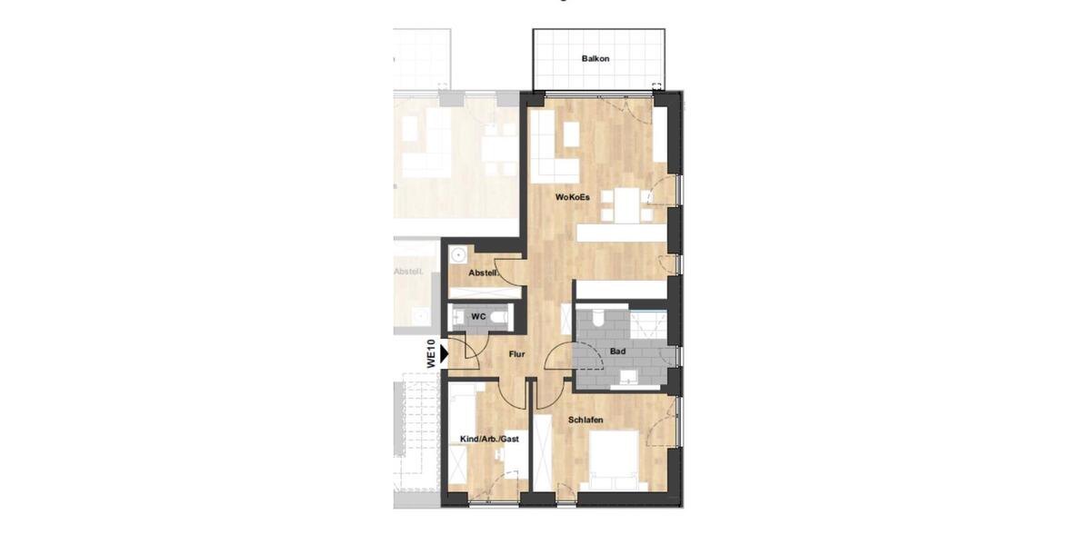 Etagenwohnung Stade Altländer Viertel - 3 Zimmer, 80 m&sup2;, 1.275&euro; | Angebot:25763805