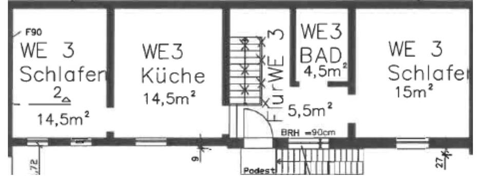 Etagenwohnung Zülpich - 1 Zimmer, 55 m&sup2;, 750&euro; | Angebot:26265960