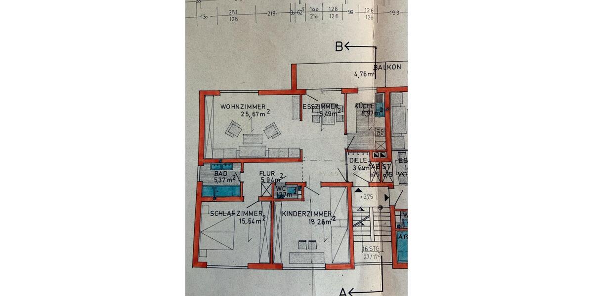 Etagenwohnung Neunkirchen am Sand - 3 Zimmer, 100 m&sup2;, 950&euro; | Angebot:24876185